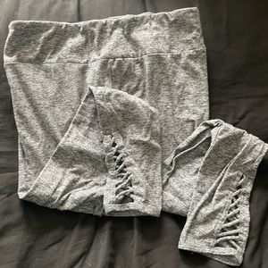 NO BOUNDARIES XL Gray Leggings